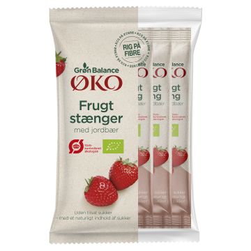 GB FRUGTSTANG JORDBÆR ØKO 100G 5 STK