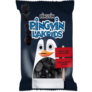 Pingvin Lakrids Hits Display 800g blanding af sød, salt og stærk lakrids