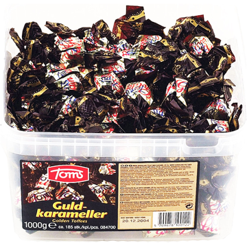 Toms Guldkarameller – klassiske danske karamelbolcher