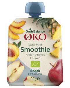 Smoothie Æble-Ananas-Fersken Øko