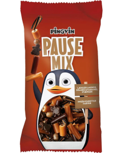 Pingvin Pause Mix Display med lakrids, frugtgummi og chewy slik blanding