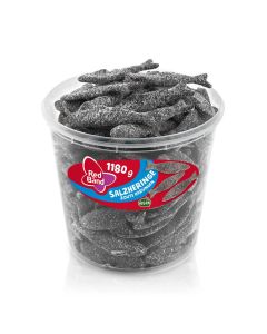 Red Band Salzheringe 1180g s&oslash;d-salte lakridssild med intens lakridssmag