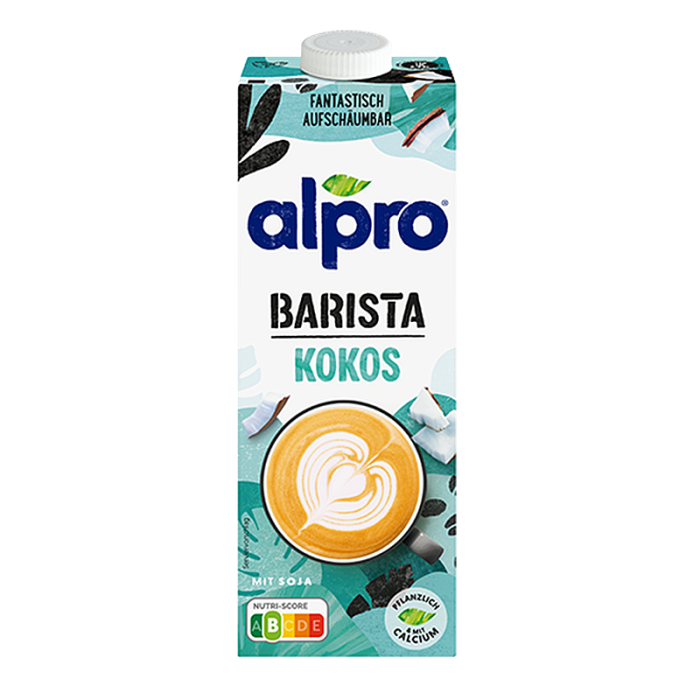 Alpro Kokosdrik Barista 8 pak – plantebaseret kokosdrik til kaffe