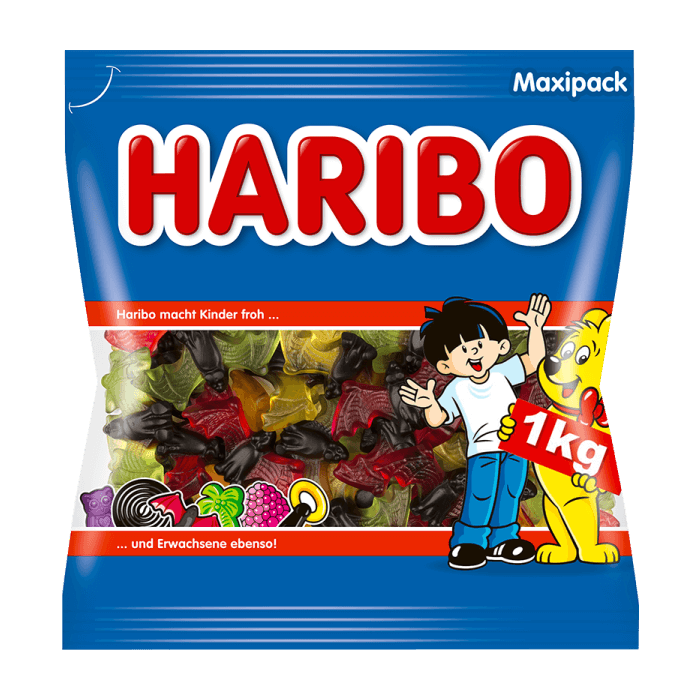 Haribo Vampire 1kg med frugtgummivinger og sød-stærk lakridskrop Haribo Vampire 1kg med frugtgummivinger og sød-stærk lakridskrop