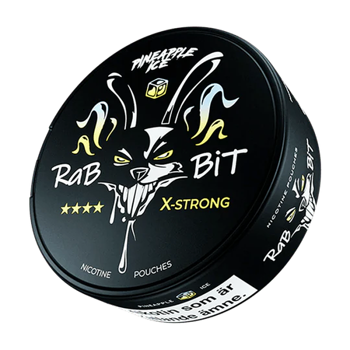 RABBIT Pineapple Ice nikotinposer – slim nicotine pouches med tropisk ananas og kølende ice smag