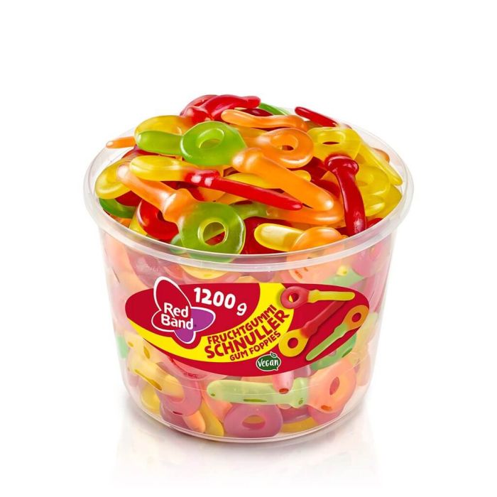 Red Band Fruchtgummi Schnuller 1200g ekstra lange frugtgummi sutter med to smage