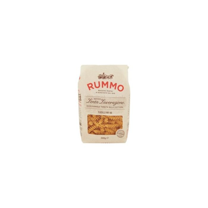 Rummo Fusilli Nr. 48 500 g – premium italiensk fusilli spiralpasta af durumhvede med perfekt saucebinding